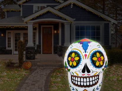 Day of the Dead – 4ft Spooky Town Pre-Lit Inflatable