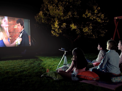 Outdoor Theater Kit – Weatherproof Projector, Inflatable Screen and More!
