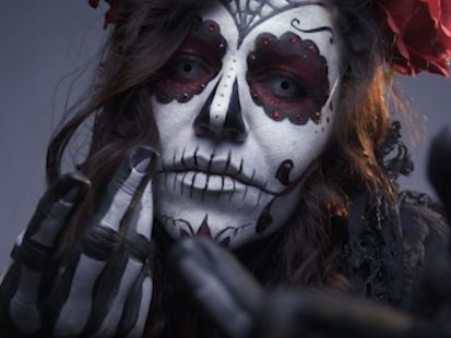 WindowFX Sugar Skull Lady