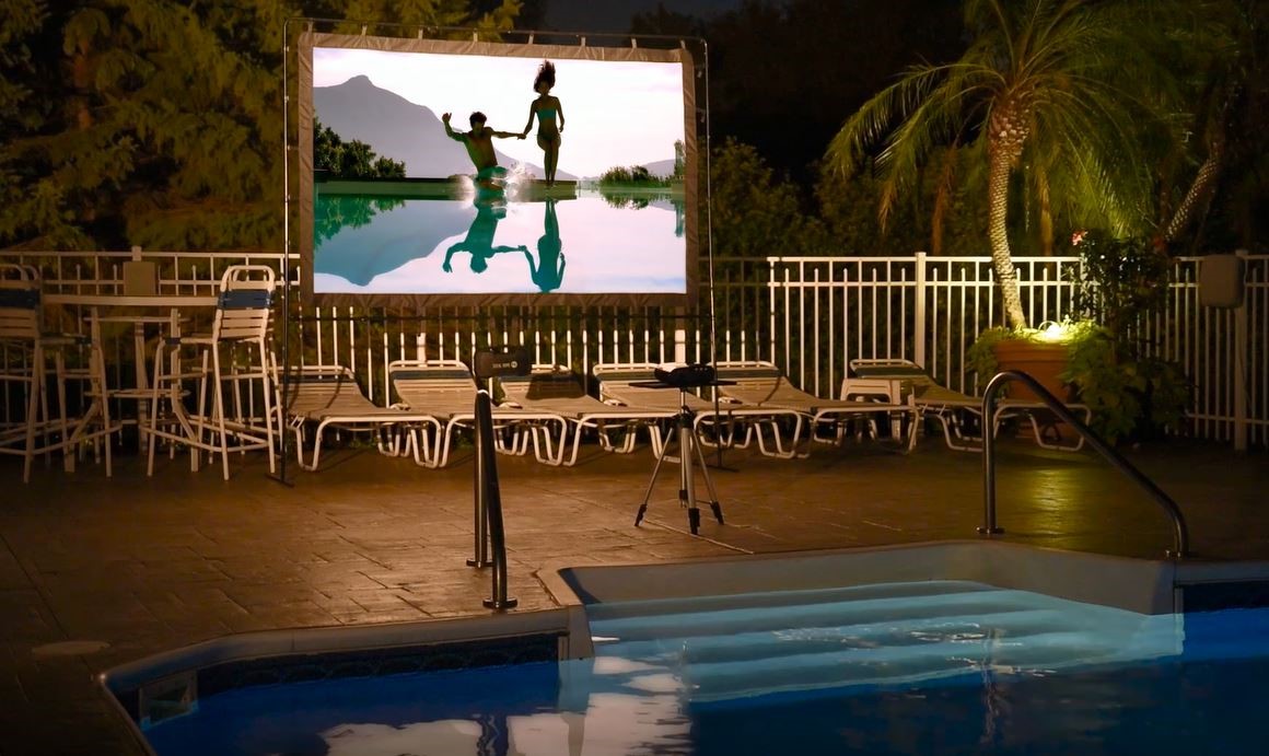 Backyard Outdoor Theater Time