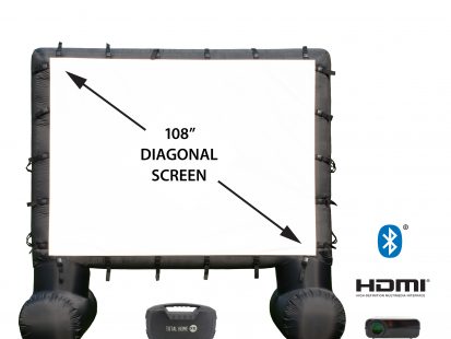 Outdoor Theater Kit – Weatherproof Projector, Inflatable Screen and More!