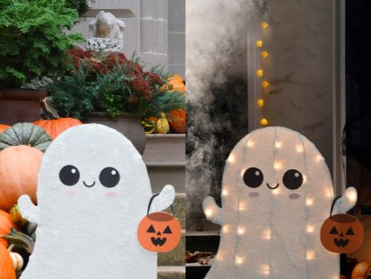18in SPOOKYTOWN 3D LED GHOST