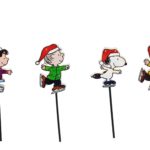 PEANUTS CHRISTMAS, HOLIDAY DÉCOR  ASSORTMENT SINGLE STAKES METAL SNOOPY AND WOODSTOOCK 24INCH TALL (Copy) (Copy)