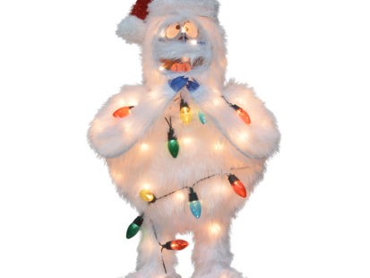 32in RUDOLPH  3D PRELIT YARD ART  BUMBLE WITH LIGHT STRAND