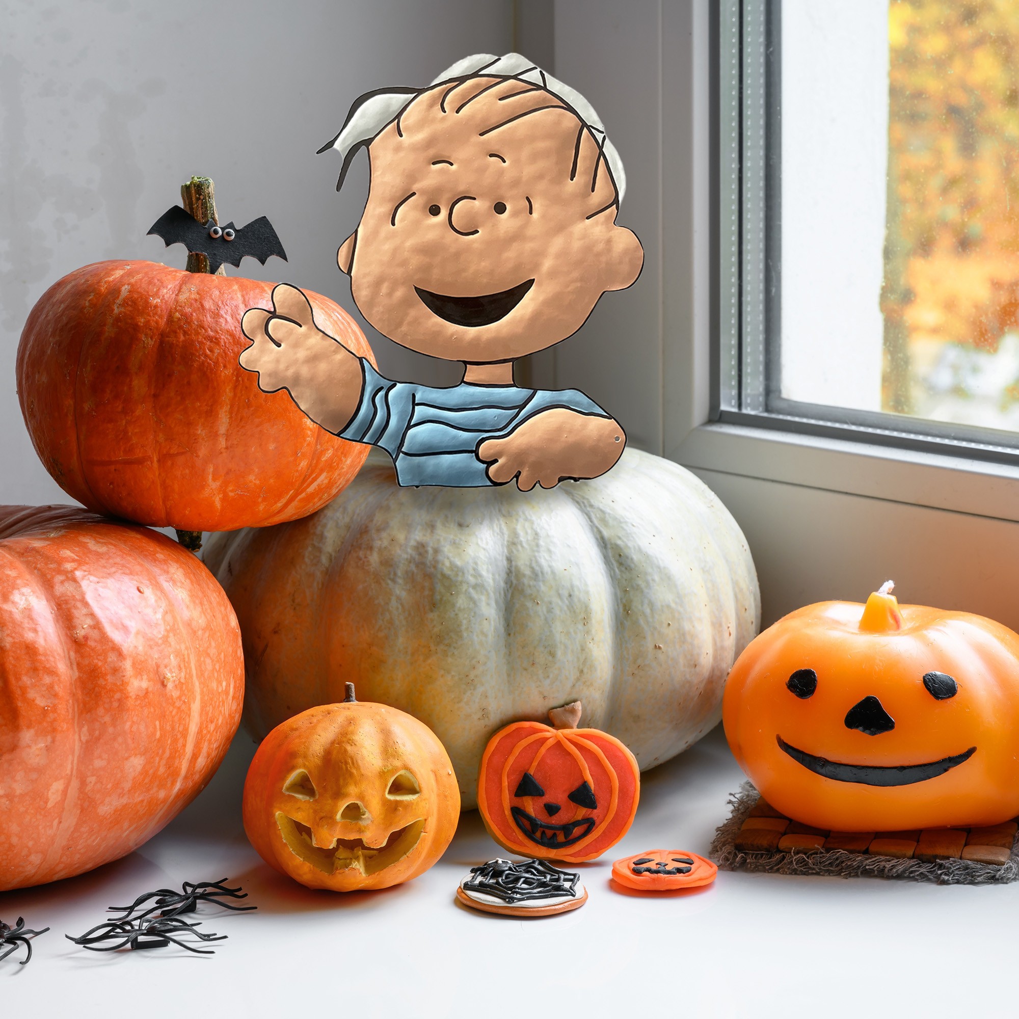 Linus “It’s the Great Pumpkin, Charlie Brown” Pumpkin  Press-in 10 inch Icon